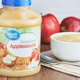 Great Value Unsweetened Applesauce, 46 oz (Pack of 2)