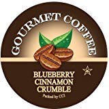 Blueberry Cinnamon Crumble Flavored Coffee Pods - 35 Count Gourmet Single Serve Cups Compatible with Keurig Brewers - Sweet, Fruity & Spiced Medium