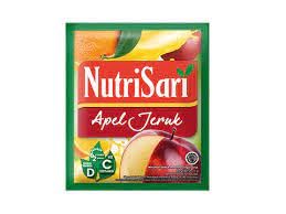 NutriSari Apel Jeruk Apple Orange Instant Drink Powder 10-ct, 110 gram