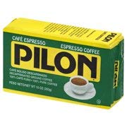 Café Pilon Decaffeinated Espresso Ground Coffee, 10-Ounce (Pack of 3)