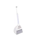 Qidiwin Mini Broom and Dustpan, Home Kitchen Sweeping for Kids(White+Gray)