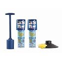 One Second Plumber Combo Kit Pack, Instant drain opener, clog remover & cleaner for toilets, bathtub, double sinks, and septic-safe