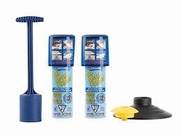 One Second Plumber Combo Kit Pack, Instant drain opener, clog remover & cleaner for toilets, bathtub, double sinks, and septic-safe
