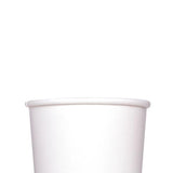 Karat [16oz - 500 ct] Paper Soup Bowls, Disposable Plastic-Free Party Supplies for Hot or Cold Food, 96mm Rim - White (FP-GFC16W)