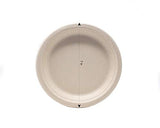 EDI Plant Fiber Disposable Plates - 7 Inch, Compostable, Eco-Friendly, Chemical-Free, Heavy-Duty, Temperature Resistant, 100 Count