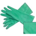 Application(donning) Rubber Gloves - ridged, S, Green Gloves