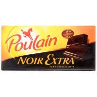 Poulain Chocolat Noir Extra 200g (Poulain Extra Dark Chocolate 200g)