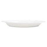 Dart 10PWCR 10.25 in White Unlaminated Foam Plate (Case of 500)