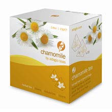 Adagio Teas Chamomile Herbal, Caffeine Free, 15 Full Leaf Gourmet Sachet Pyramid Bags
