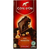 Cote D’Or Chocolat Noir et Noisettes Entières 180g