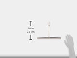 iDesign Zia Metal and Plastic Bathroom Squeegee for Shower, Glass Doors, Floors, Mirrors, with Suction Hook Holder , 12 Inches, Clear and Stainless