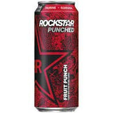 Rockstar Fruit Punch Punched Energy Drink, 16 Ounce (16 Cans)