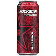 Rockstar Fruit Punch Punched Energy Drink, 16 Ounce (16 Cans)