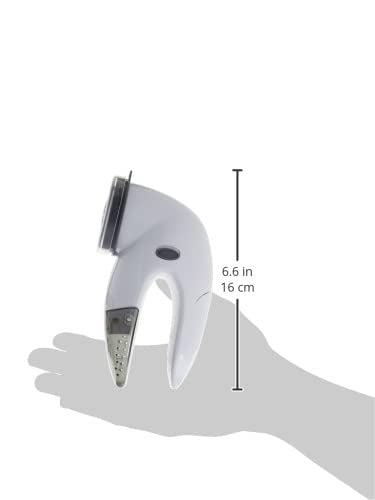 Laundry 360 Portable Fabric Shaver |Triple Blade | Protects Your Clothes | Quickly and Effectively Remove Fluff | Lint | Sweater Saver | White.