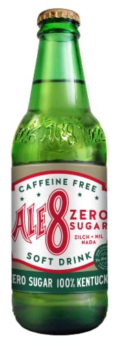 Ale 8 One Caffeine Free, Zero Sugar, 12 ounces (6 Glass Bottles), 100% Kentucky Soft Drink