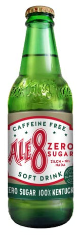 Ale 8 One Caffeine Free, Zero Sugar, 12 ounces (6 Glass Bottles), 100% Kentucky Soft Drink