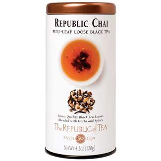 The Republic of Tea Black Full-Leaf Loose Tea (Republic Chai Black, 4.2 oz Refill Bag)