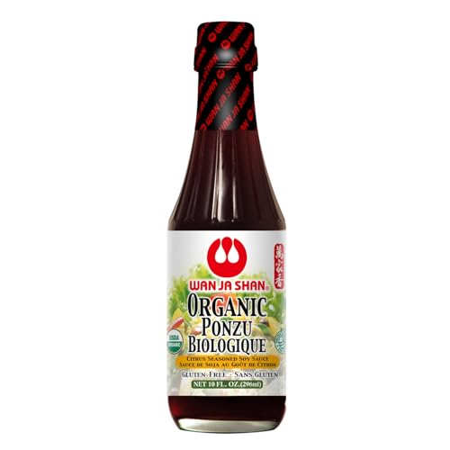 Wan Ja Shan Oragnic Ponzu, Citrus Seasoned Soy Sauce & Dressing. USDA Certified Organic, Gluten Free, Kosher Certified, Handcarfted and Brewed in New