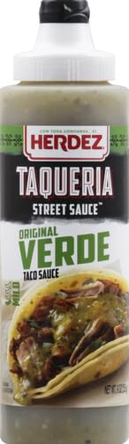 HERDEZ TAQUERIA STREET SAUCE, Verde, 9 oz Squeeze Bottle - Zesty Green Taco Sauce for Tacos & More
