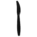 Karat U2031 7.5" Extra-Heavy Weight Disposable Knife, Black (Pack of 1000)