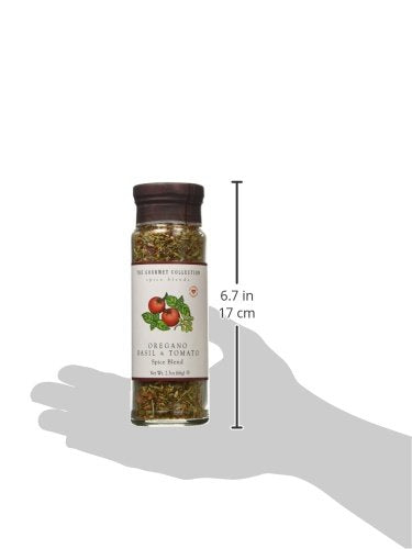 The Gourmet Collection Spice & Seasoning Blend Oregano Basil & Tomato Spice Blend Greek, Mediterranean, Italian Herb Seasoning Salt Free 156 Servings.