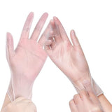 Green Direct Vinyl Gloves, Disposable, Powder-Free, Latex-Free, Clear, Box of 100 - Durable, Multipurpose Gloves for Everyday Use, Medium