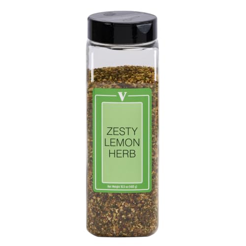 Victoria Taylor's Zesty Lemon Herb Seasoning Blend, for Chicken, Fish, Vegetables and Marinades, 18.15 oz