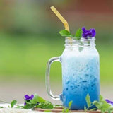 Cha Tra Mue Jasmine Butterfly Blue Pea Tea 150g - It gives a refreshing taste and soothing fragrant with a natural blue color.