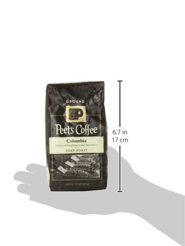 Peet's Coffee Ground Dark Roast Coffee, Colombia, 12 oz