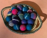 Brookingham Colorful, Felted Wool Dryer Balls