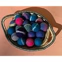 Brookingham Colorful, Felted Wool Dryer Balls