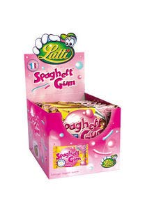 Lutti spaghetti gum | 24x | Totaal weight 696 gr