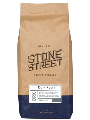 Stone Street Coffee Dark Roast Whole Bean, 2 LB Bag, Bold 100% Arabica Blend …