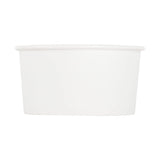 KARAT EARTH Eco-Friendly 6oz Paper Cold/Hot Food Container (90.8mm), White, KE-KDP6W - 1,000 ct