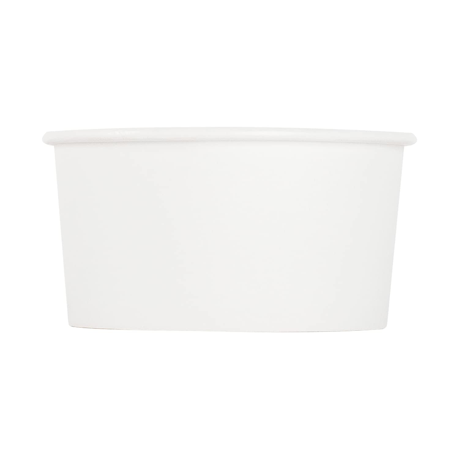 KARAT EARTH Eco-Friendly 6oz Paper Cold/Hot Food Container (90.8mm), White, KE-KDP6W - 1,000 ct