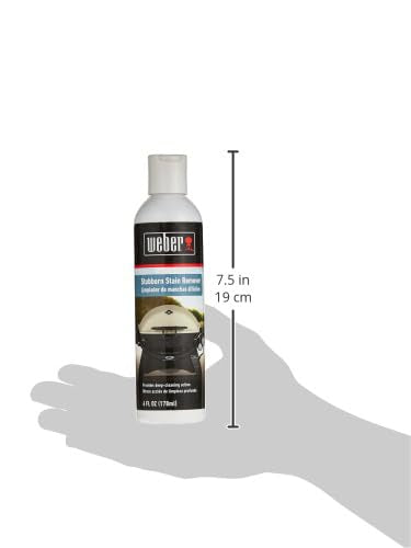 Weber Stubborn Stain Remover Grill Cleaner, Black - Heavy?Duty Cleaner for Tough Grease & Exterior Grill Stains