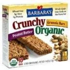 Barbara's Bakery Crunchy Organic Granola Bars Peanut Butter -- 10 Bars