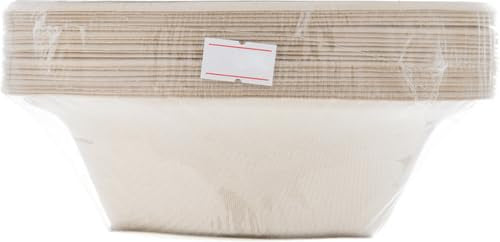 World Centric Compostable Paper Bowls, 11.5 Oz (Pack of 20), Made from Unbleached Plant Fiber, Sustainable, Heavy Duty, Leak Resistant, Microwave