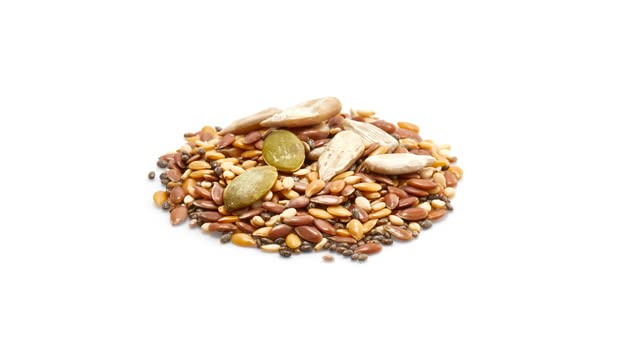 Yupik Organic Super 6 Seeds Mix, 2.2 lb (35.2 oz), GMO-Free, Kosher, Vegan, Rich in Fiber, Nutritious Raw Snack & Topping, With Brown & Golden Flax