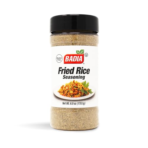 Badia Fried Rice Seasoning, 6 oz - Asian-Inspired Spice Blend for Homemade Fried Rice, Stir-Fries & Noodles - With Garlic, Onion, and Natural Umami