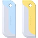 2 Pack Small Squeegees, Mini Squeegee for Windows, Mirrors, Bathroom Glass Shower Mirrors and Counter, Kitchen Countertops and Sink. Dish Scraper