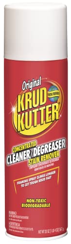 Krud Kutter Original Cleaner Degreaser Aerosol, 20 oz, Heavy Duty Spray for Grease, Oil and Tough Stains, All Purpose Multi Surface Cleaner