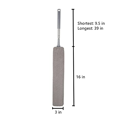 Retractable Gap Dust Cleaner, Cleaning Tool Under Appliance Or Sofa,Microfiber Hand Duster, Detachable and Washable Gap Cleaning Brush, Couch Cleaner