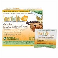 Smart for Life Cookie Diet, Gluten Free, Banana Chocolate Chip Granola Square 6 ea