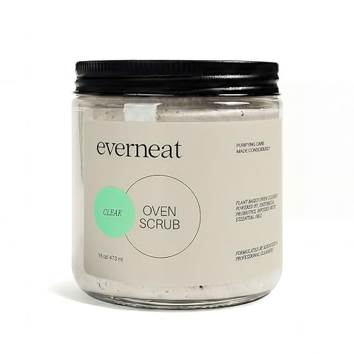 Everneat Oven Scrub (16oz): Natural Oven Cleaner and Kitchen Cleaner | Heavy Duty | for Rack, Grill & Stovetop | Non-toxic | Fume-free & Safe to Clean