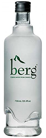 Berg Water, Sourced from Icebergs, 25.36oz (One 750ml Glass Bottle)