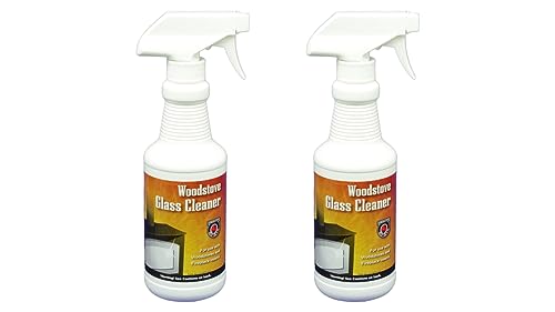 MEECO'S RED DEVIL 701 Wood Stove Glass Cleaner - Removes Creosote, Soot & Smoke from Wood, Pellet, Coal Stoves & Fireplace Inserts (2 Pack, 16 fl oz