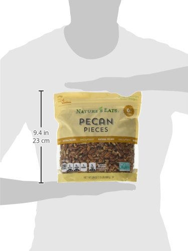 Nature’s Eats Pecan Pieces - Natural Raw Pecans, Gluten Free Vegan Protein, Ideal for Baking, Cooking, & Salad Toppings, Healthy Snacks for Adults