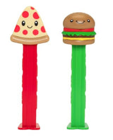 PEZ Pizza And Burger Candy Dispenser Set - Pizza And Hamburger PEZ Dispensers | PEZ Candy Dispensers with Candy Refills | Pizza, Cheeseburger Party