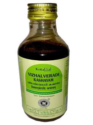 Kottakkal Vizhalveradi Kashayam 200 ml X 2PcsOne Free Prakruthi Ginger Candy for Each Order.